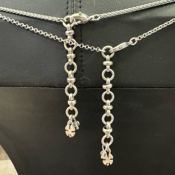 ⚜️ Set of 2 Lucky Brand Necklaces – Cameo Pendant & Reversible Opal Tassel ⚜️ - Picture 6 of 9